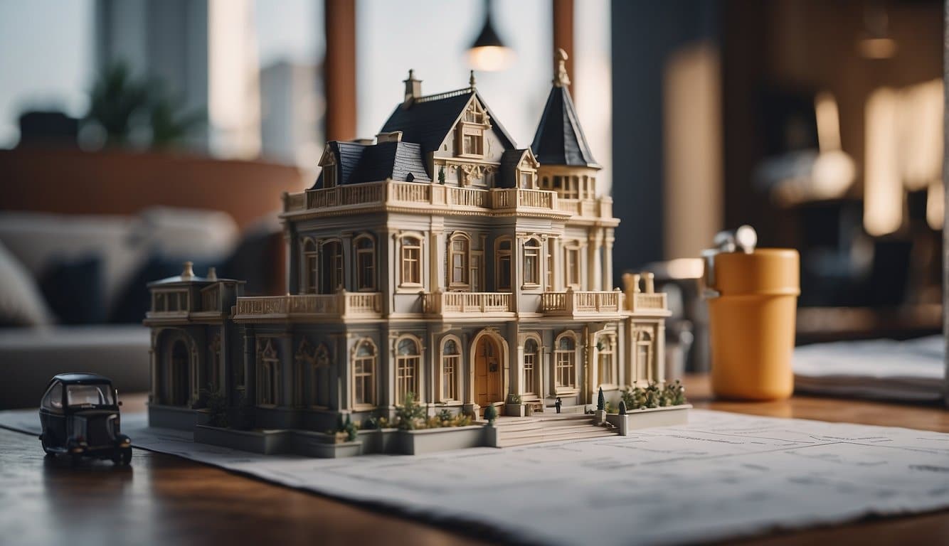 A striking architectural project demands attention from a focused painter