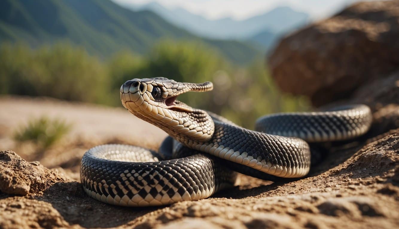 Cobras in a shrinking habitat, facing threats to their survival