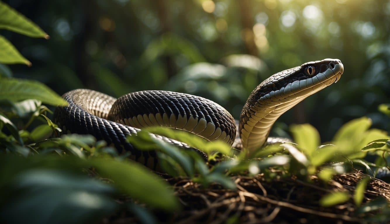 Qual É O Masculino De Cobra? Descubra Aqui 2 A cobra slithers through the jungle, its sleek body glistening in the sunlight, while the illustrator captures the essence of its powerful presence