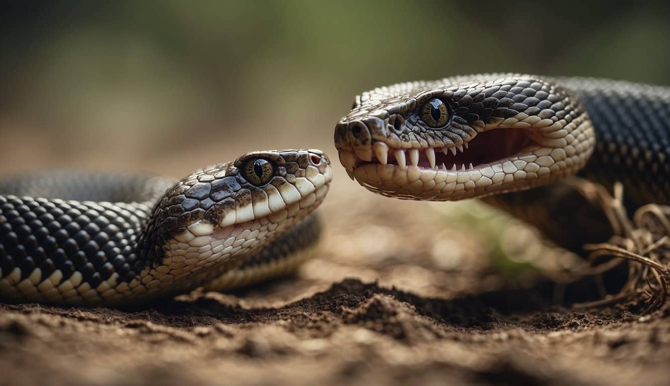 Caninana Cobra: Características, Habitat E Perigos 3 A venomous snake with a canine in its mouth, showing signs of toxicity