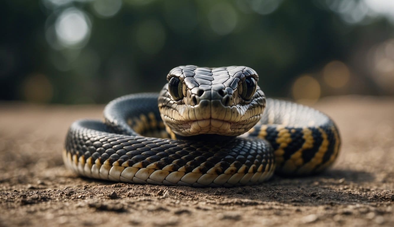 A cobra campeira slithers through the Sistema de Segurança Cobra, alert and ready to strike