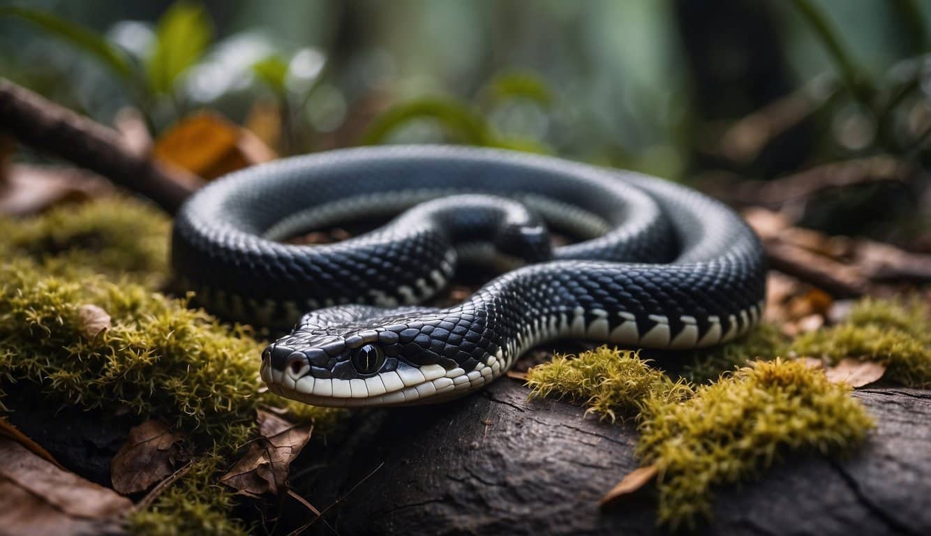 Cobra Jaracuçu Preta: Conheça As Características E Hábitos Da Espécie 3 The black jararacussu snake is found in the dense forests of South America, coiled among fallen leaves and tree roots