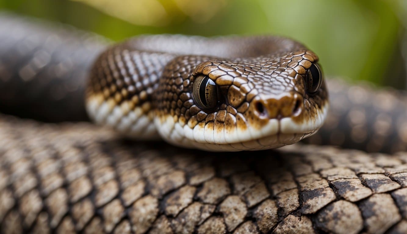 Cobra Marrom Com Listra Preta: Conheça As Características E Hábitos Da Espécie 3 A brown snake with a black stripe, slithering and eating prey