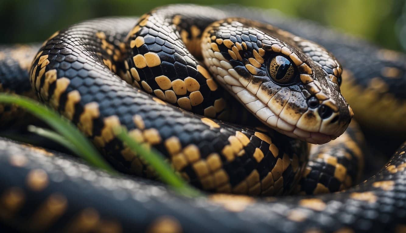 Piolho De Cobra Significado Espiritual: Descubra O Simbolismo Por Trás Desta Criatura 3 A snake shedding its skin, symbolizing spiritual and physical renewal
