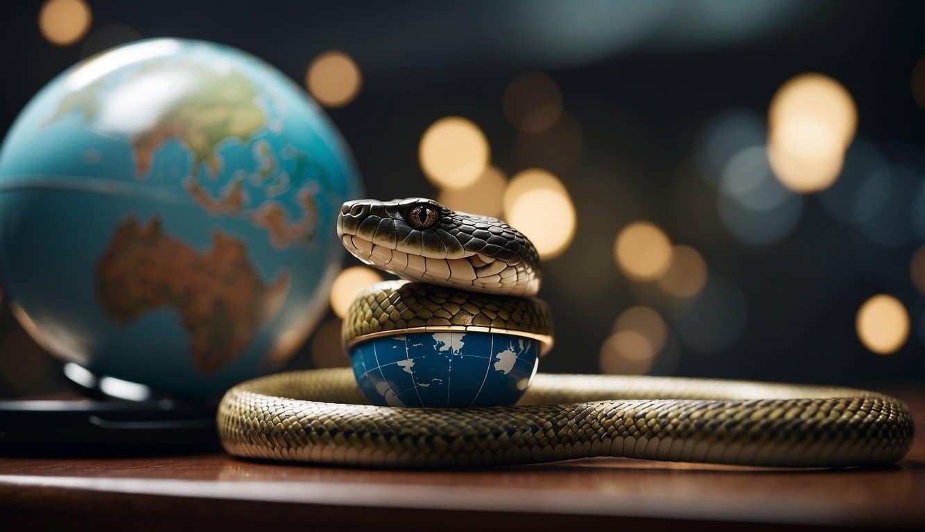 Briga De Cobra: Entenda O Que É E Como Evitar 3 A snake and a globe symbolize international defense cooperation and diplomacy