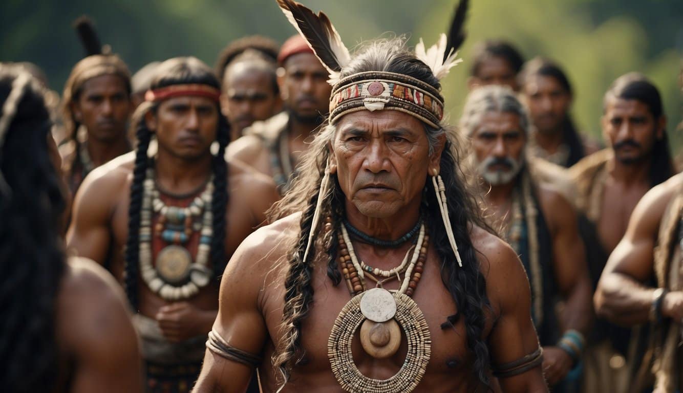 Cacique Cobra Coral: História E Significado 4 A tribal chief confronts a group of critics amidst swirling controversy
