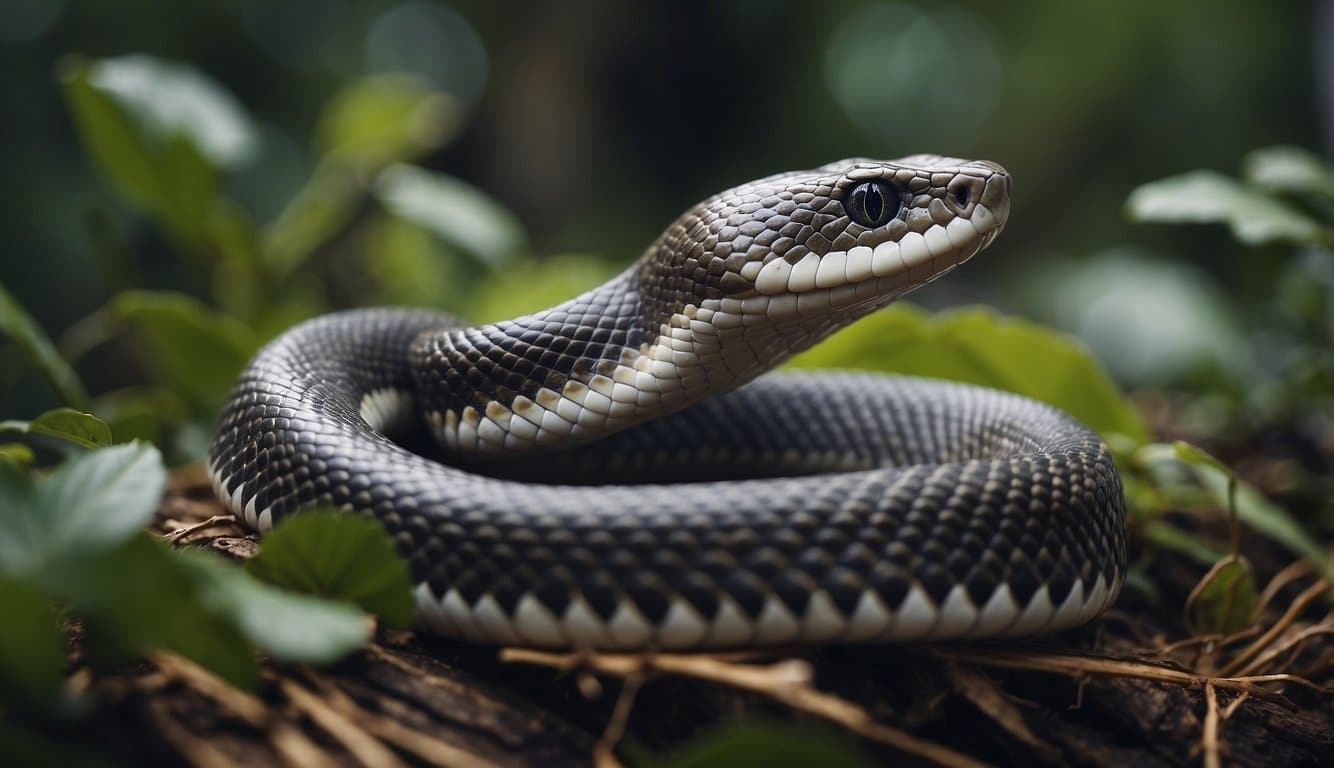 Cobertura Do Corpo Da Cobra: O Que É E Como Funciona 4 A snake's body intertwines with other living creatures in its natural habitat