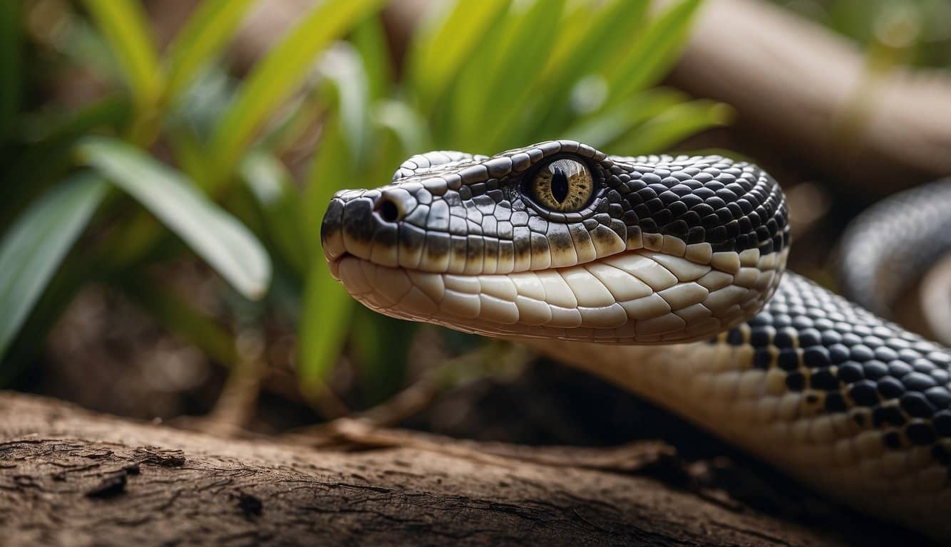 A cobra slithering through a cultural and societal landscape