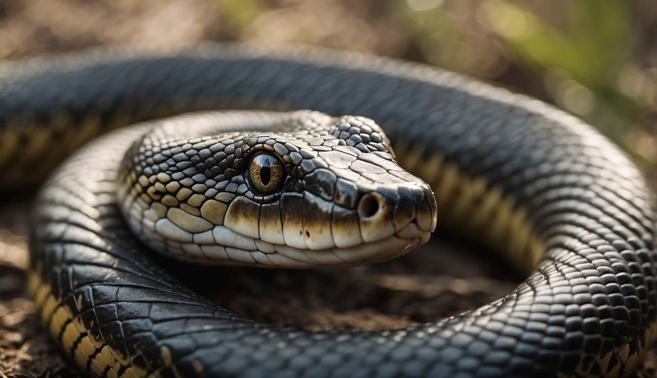 A serpent biting its own tail, Ouroboros symbol in contemporary culture