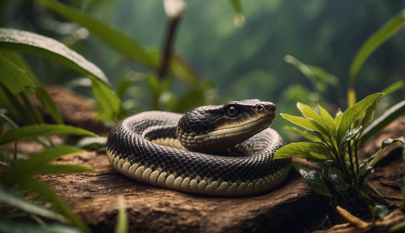 A snake conservation and education center in Santa Catarina, with various species of snakes in naturalistic habitats