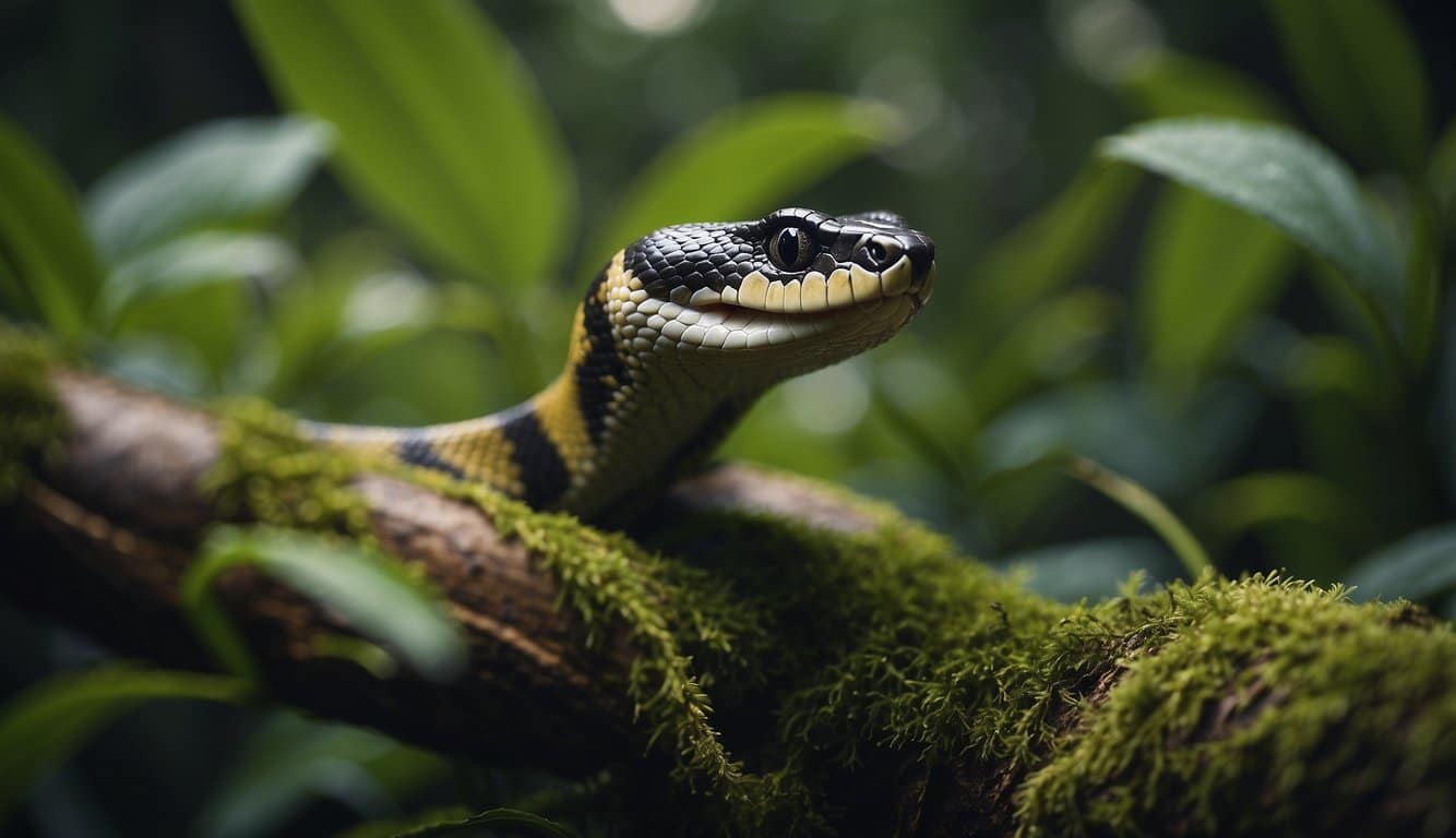 Nome Científico De Cobra: Tudo O Que Você Precisa Saber 4 A snake slithers through a lush, diverse ecosystem, interacting with other wildlife and highlighting its ecological importance