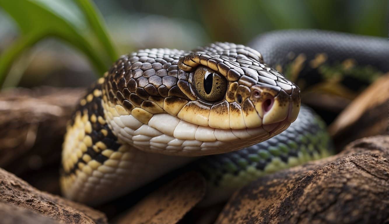 A group of snakes being raised in a clean and spacious environment with proper care and ethical treatment