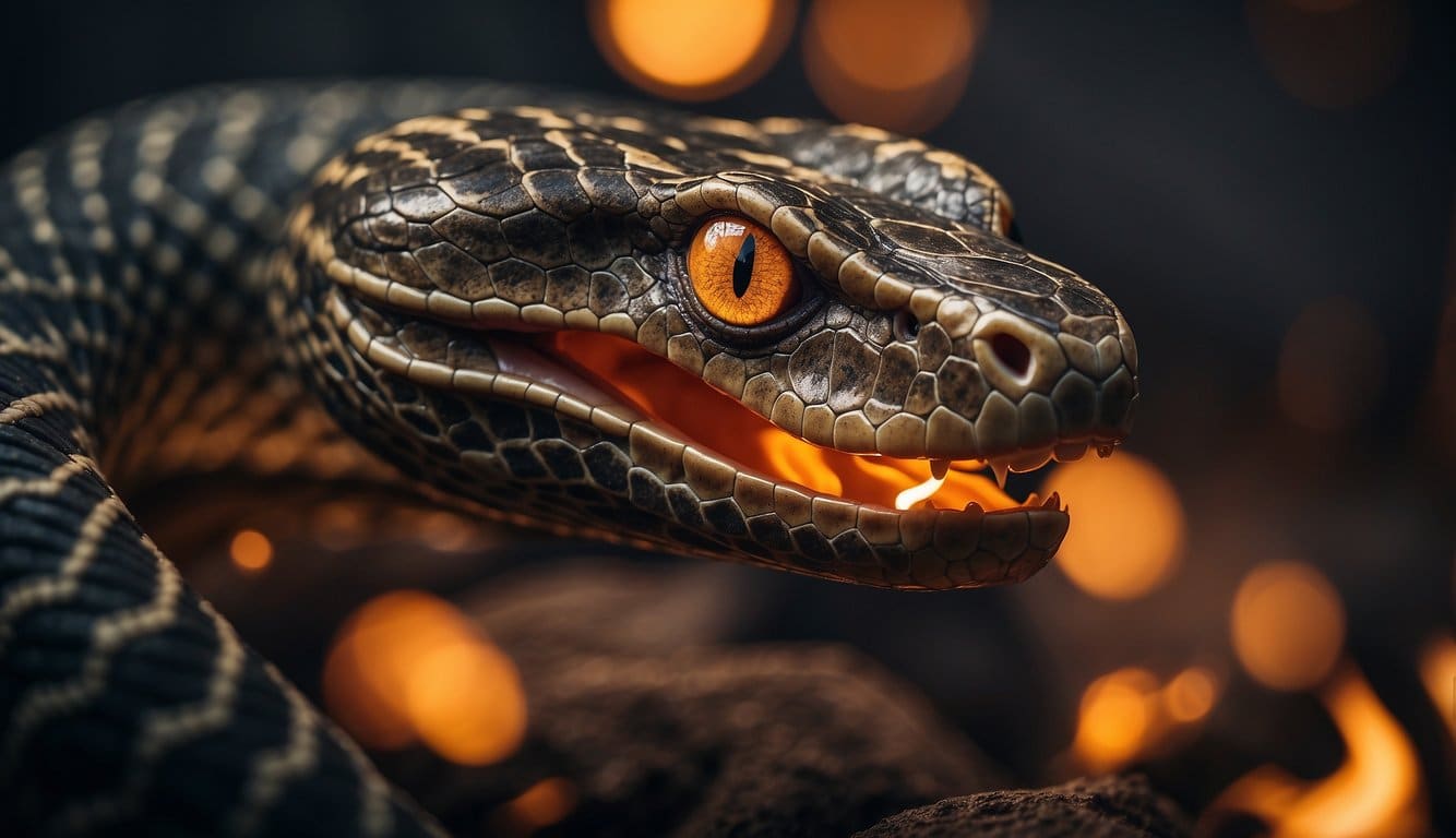A fiery serpent symbolizes legacy and current relevance